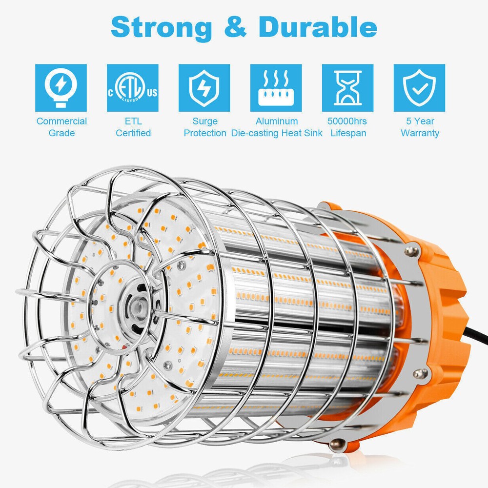 Temporary Work Light 150W Portable Construction Workshop Jobsite Tunnel Lighting