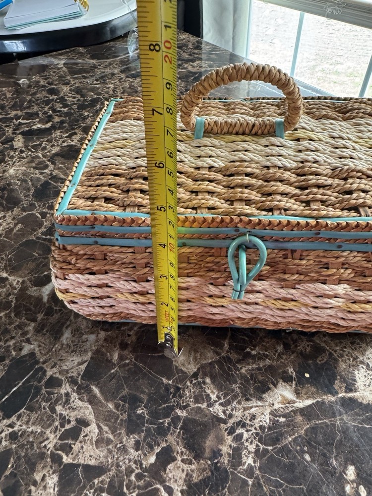 Antique Vintage Sewing Basket Box