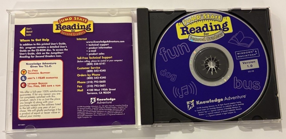 Jumpstart Reading Skills for Second Graders - Windows Mac CD-ROM
