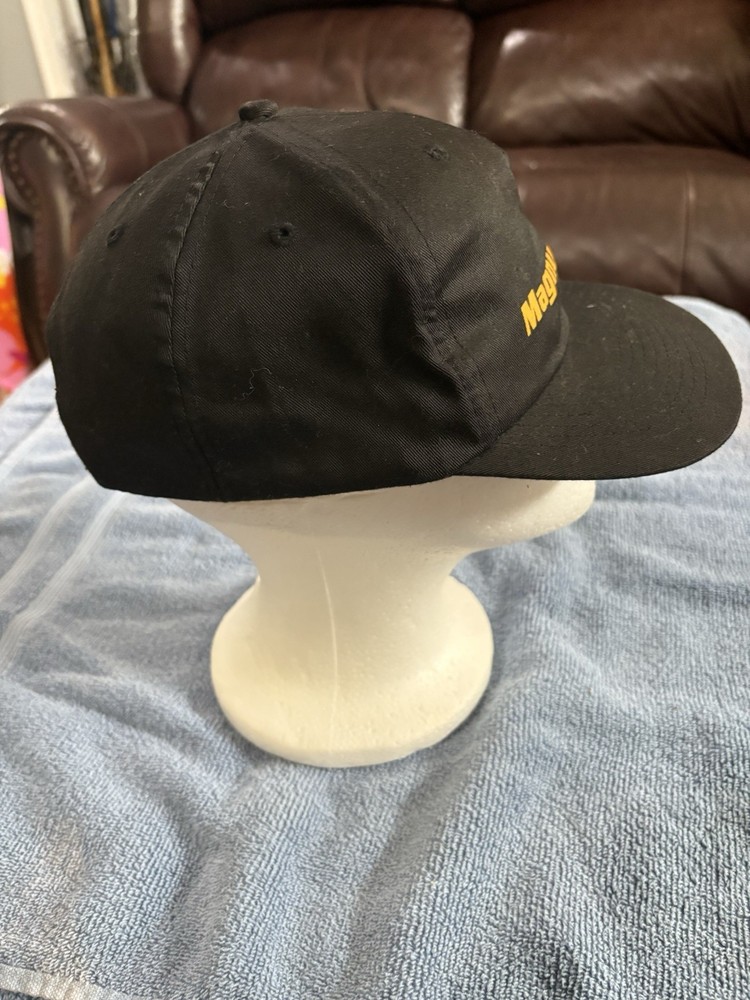 Rare Version Vintage Magnum PI 6 Panel SnapBack Hat Black See Description