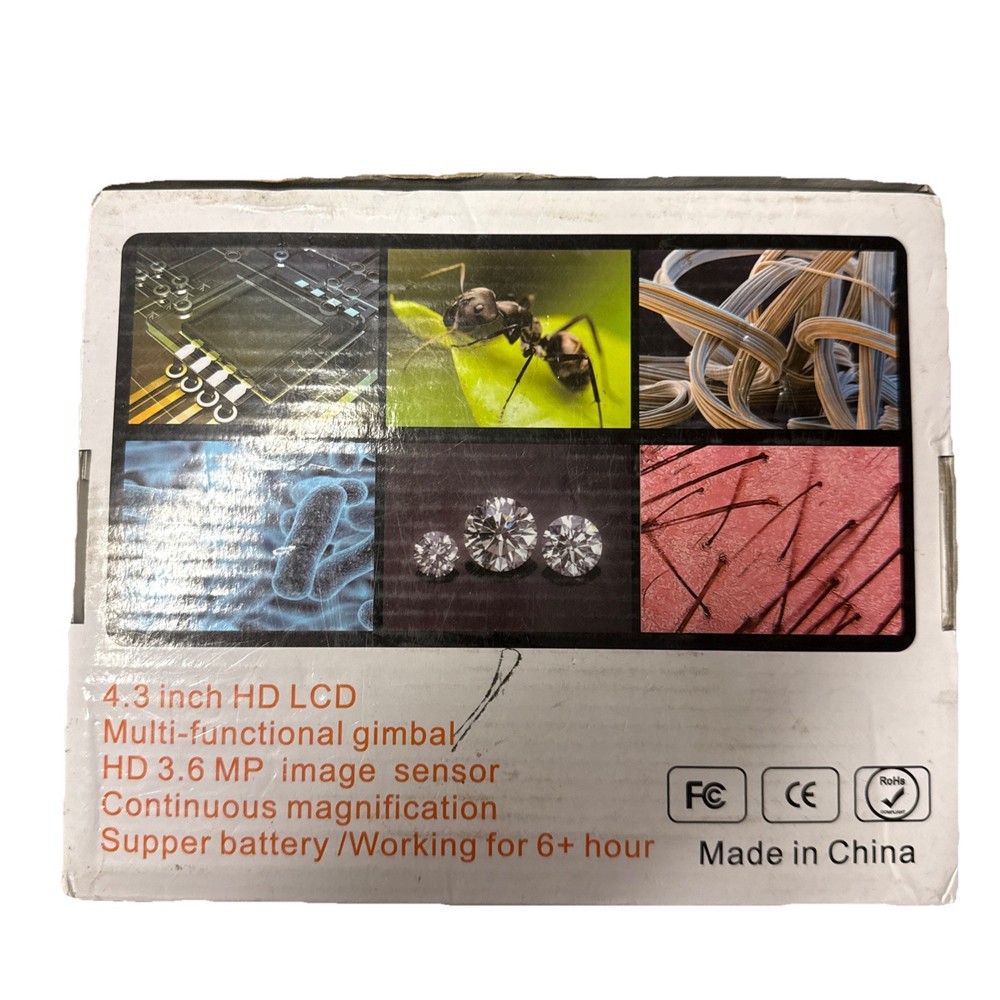 Portable LCD Digital Microscope HD Color CMOS Sensor – Model E4407US