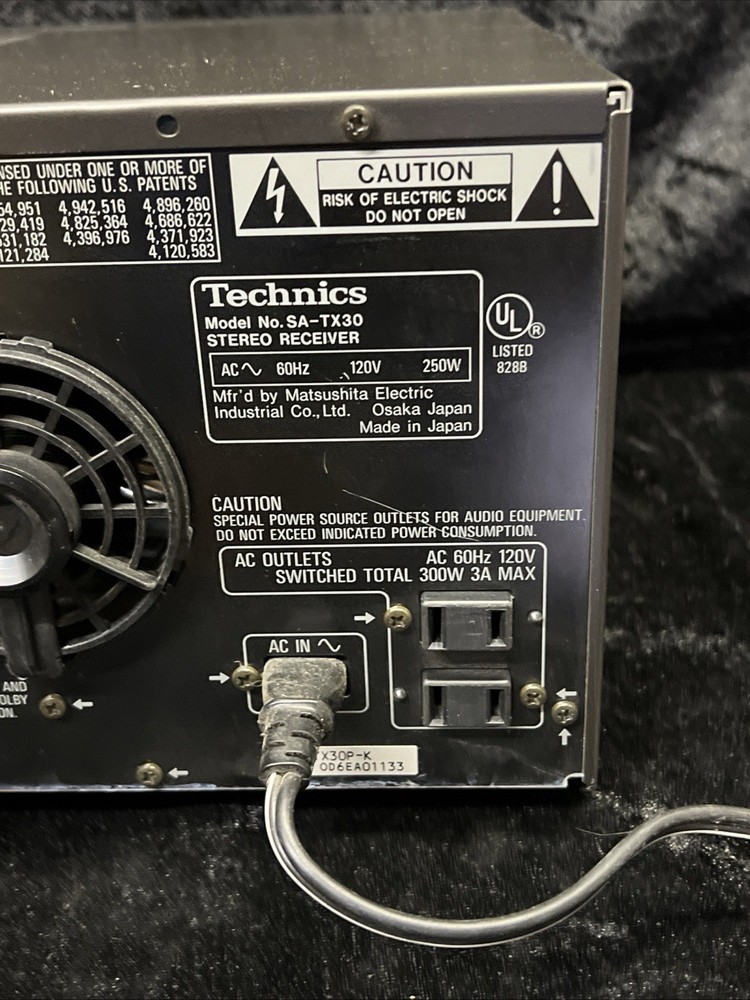 Vintage Technics SA-TX30 High End AV Control Stereo Receiver Master Reference