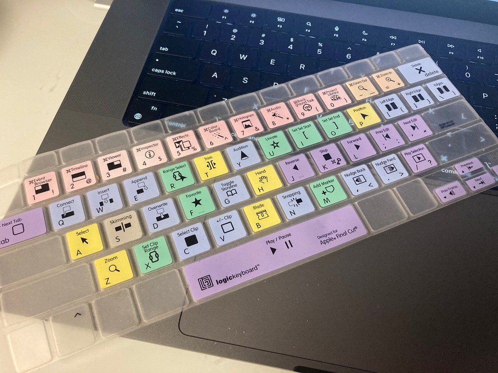 LogicKeyboard Transparent Apple Final Cut Shortcuts Keyboard Skin