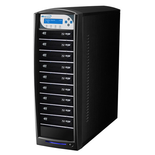 9 Target Network Blu-ray DVD CD Duplicator USB 3.0 + 500GB HDD SharkNet-9T-BD-BK