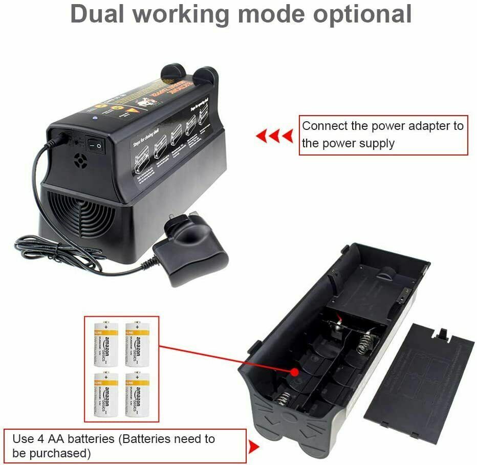Electronic Mouse Trap Victor Control Rat Killer Rodent Zapper Humane Mouse Trap-