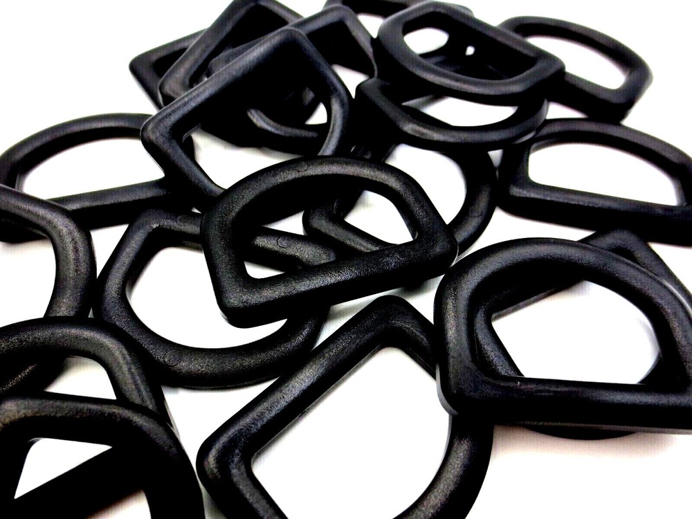 1" 25mm Wide Fit D Ring Plastic for Strap Clip Cord Webbing Sling Pack DURABLE