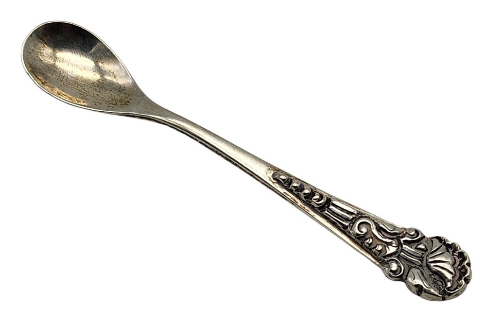 Vintage .800 Silver Mustard / Condiment Spoon NO MONOGRAM