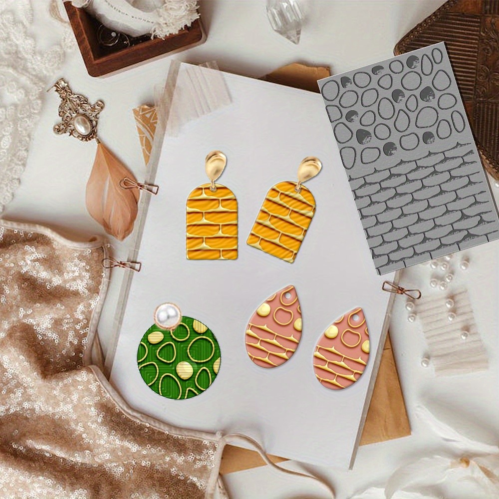 1pc Brick Wall Pattern Texture Mat Modeling Pattern Pad Pebbles Texture