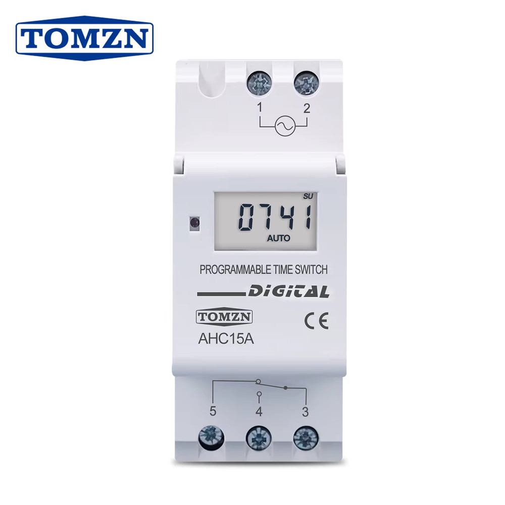 Din Rail Weekly 7 Days Programmable Digital TIME SWITCH Relay Timer Control AC22