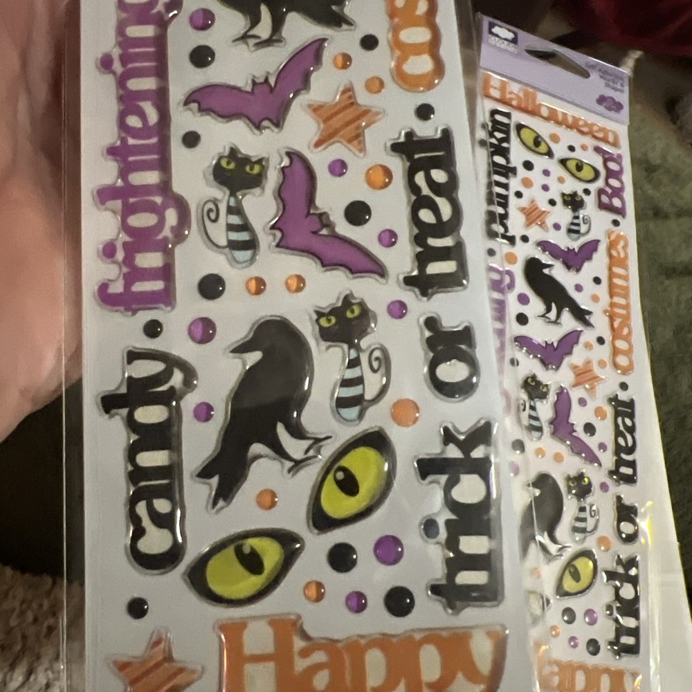CLOUD 9 DESIGN HALLOWEEN ASSORTED EPOXY STICKERS 2 Total