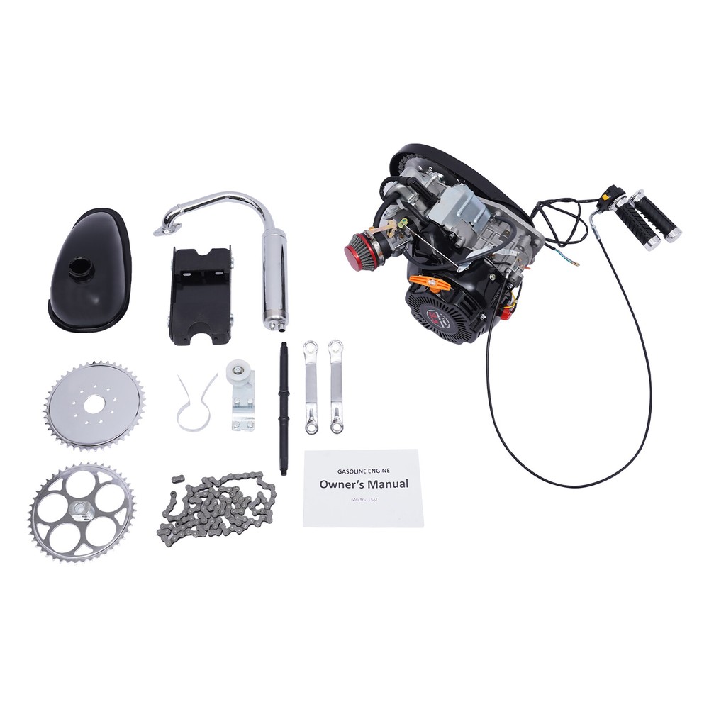 100cc 4 stroke Bicycle Engine Kit Set Gas Motorized Motor Bike Modified Engine