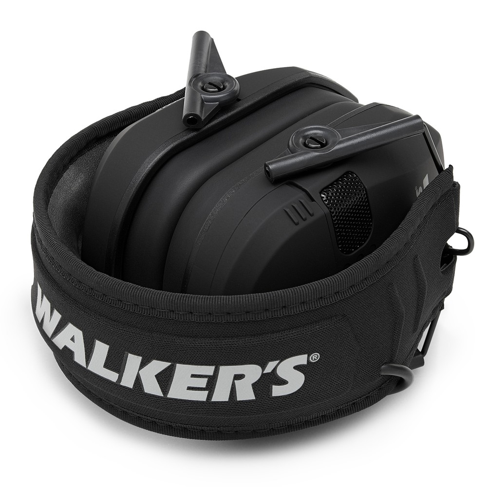 Walker’s Razor Slim Electronic Quad Muff with Bluetooth (Black)