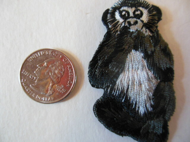 2 MONKEY Iron-On Appliques  - NEW -   2.5"x 1.5"