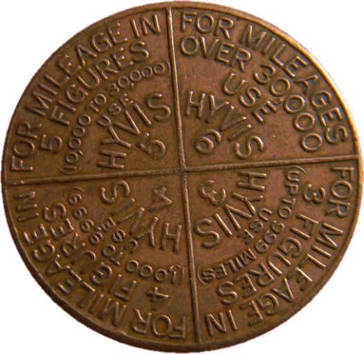 Hyvis Motor Oils Medal (0197)