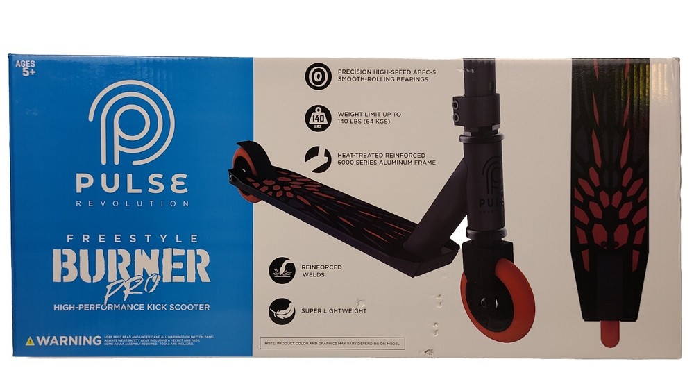 Pulse Revolution BURNER PRO FREESTYLE KICK SCOOTER by Pulse Performance, New