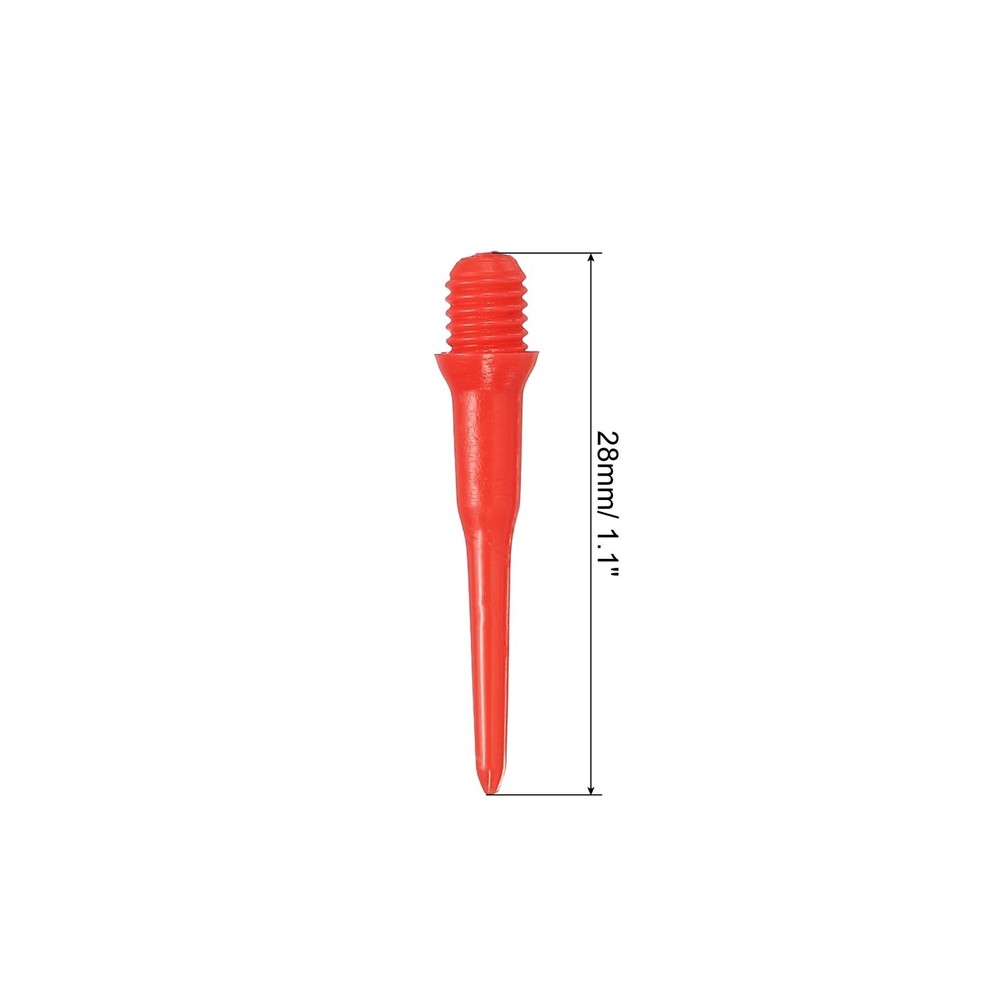 PATIKIL Plastic Dart Tips 2BA Thread Soft Dart Tips Plastic Tip Soft Tip Dart...