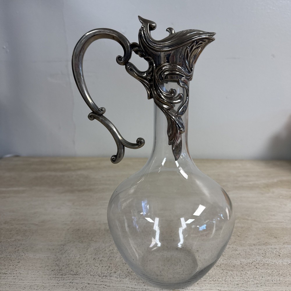 Art Nouveau Silver-Plated Claret Jug