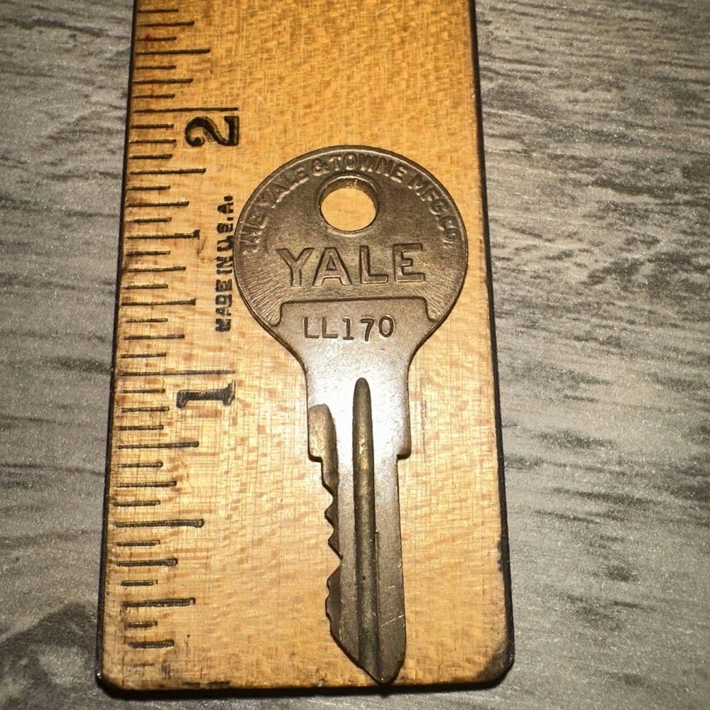 Vintage Yale Key #LL170 Brass Key