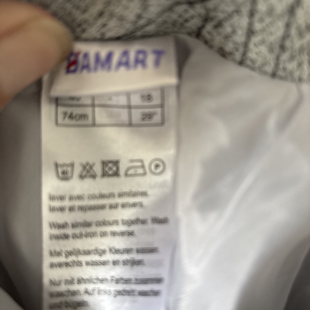 Danart Grey/Flower Skirt Size 18