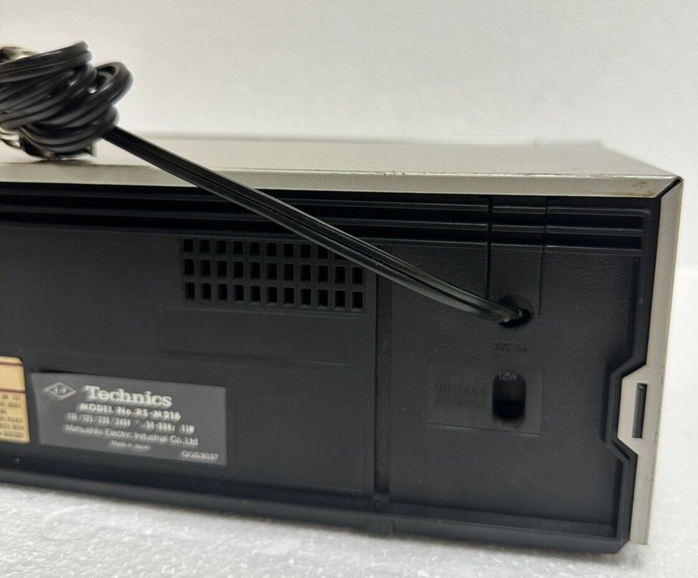 Technics RS-M216 Cassette Tape Deck Tested & Working!