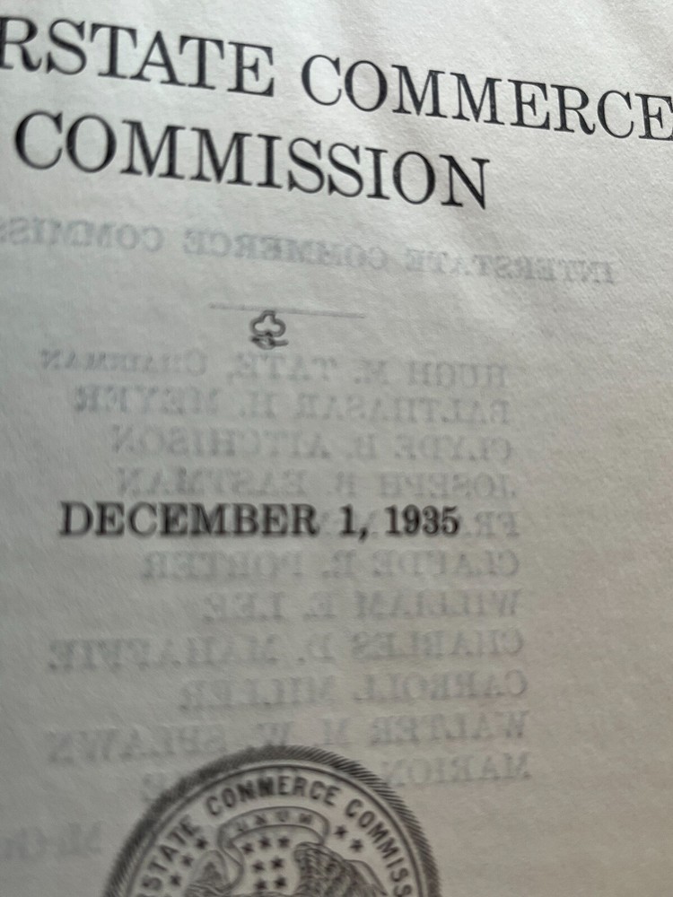49th Annual Interstate Commerce Commission Report - 1935