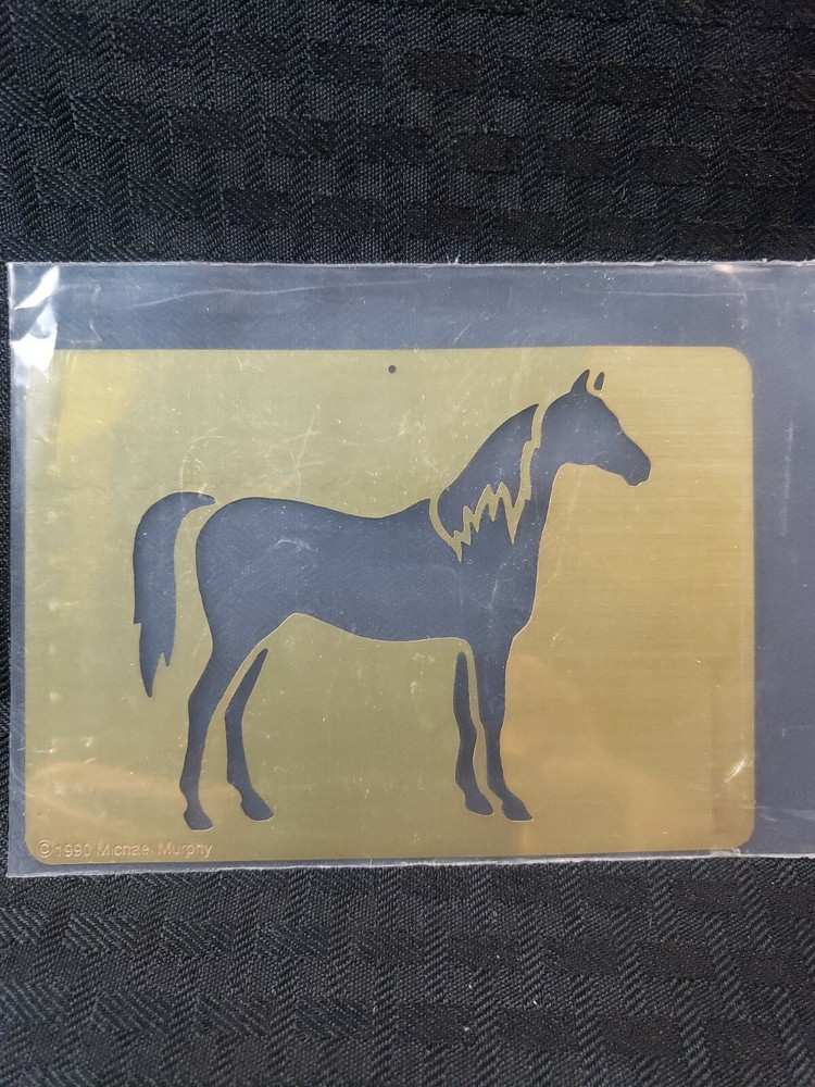 1990 Michael Murphy Brass Horse Stencil