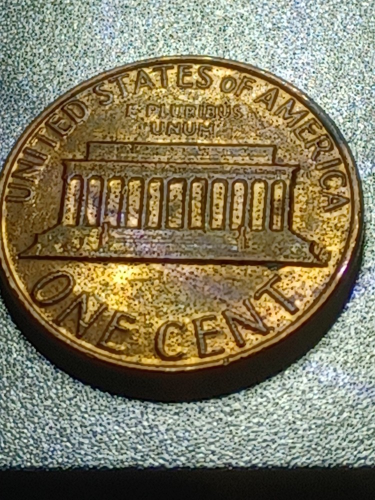 1982D PENNY ERRORS 3.1 GRAMS OFF CENTER STRIKE