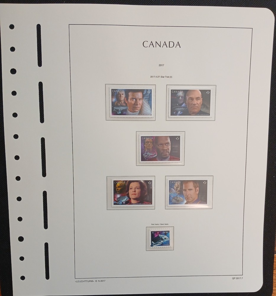 2017 Canada Year Set On Lighthouse/Leuchtturm Hingless Pages