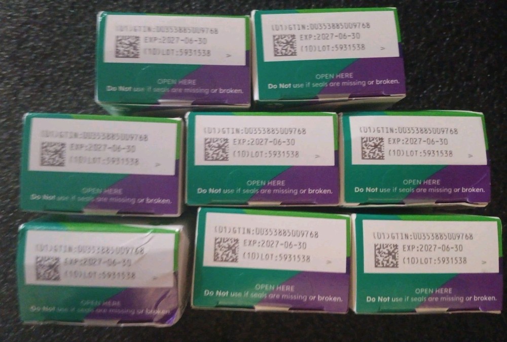 8 Unopened Boxes ONE TOUCH VERIO-400 Test Strips Exp 6-30-27