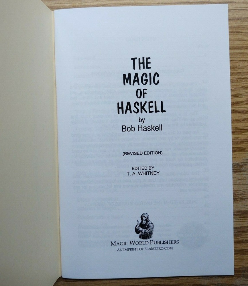 The Magic of Haskell by Bob Haskell