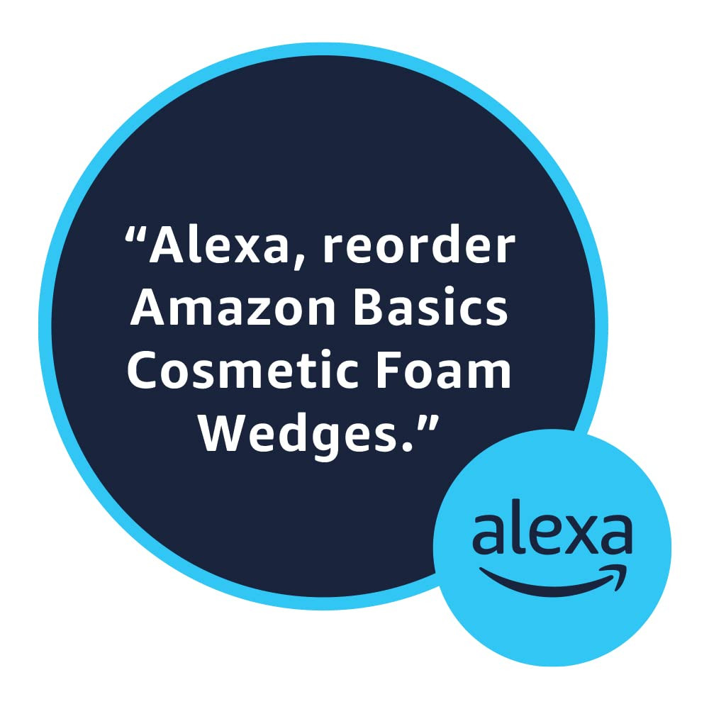 Cosmetic Rectangular Foam Wedges for Makeup Application and Blending, 192 Count