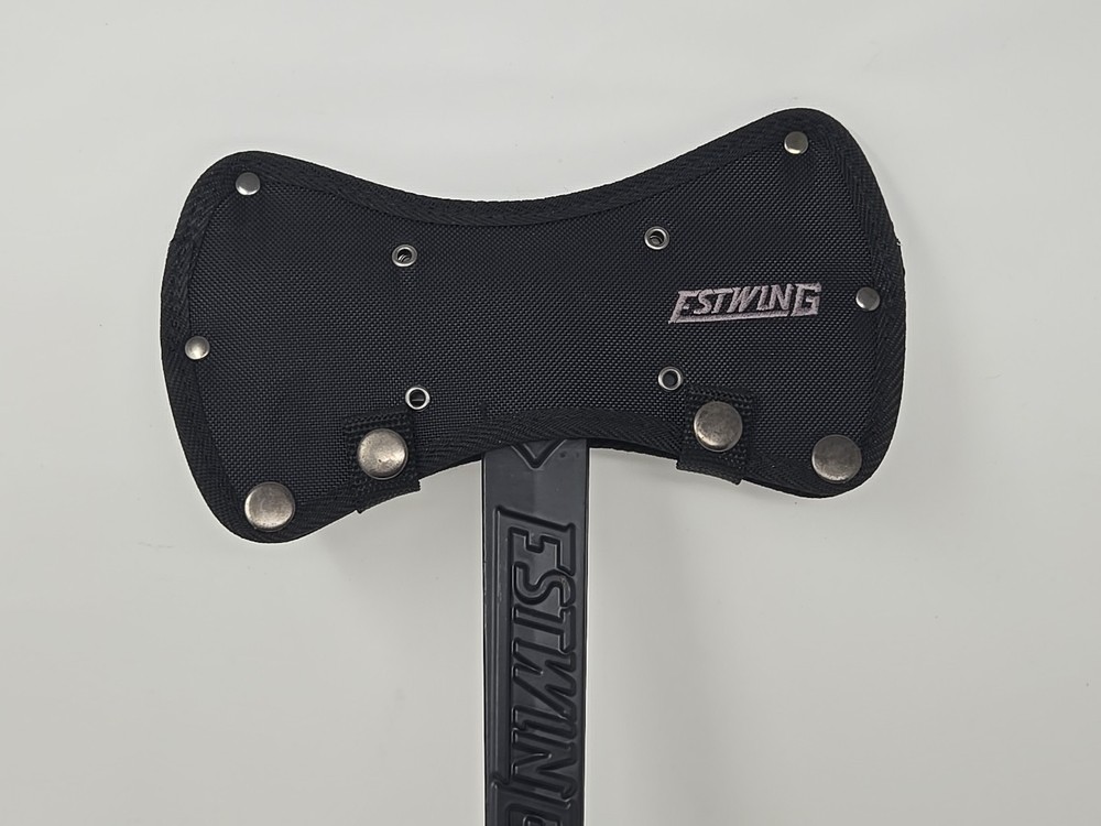 EstWing EBDBA 38 oz Black Eagle Double Bit Axe with Nylon Grip and Sheath