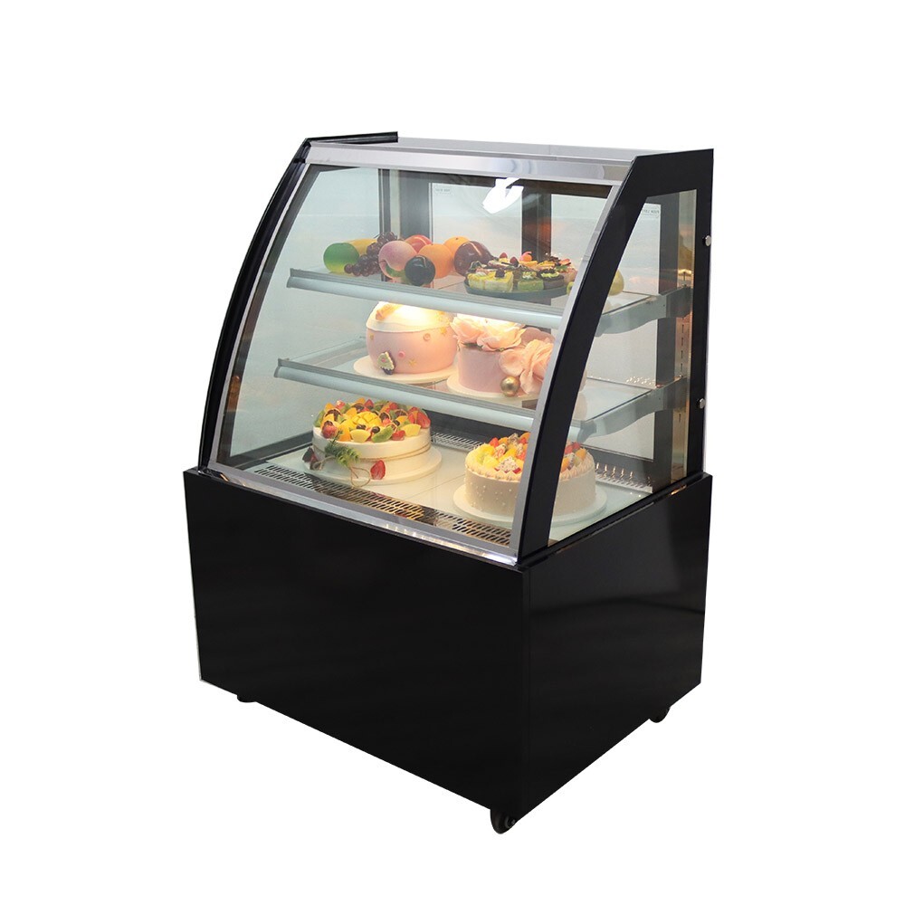 Commercial Floor Type Refrigerator Display Case 220V 35.4" Bakery Showcase210146