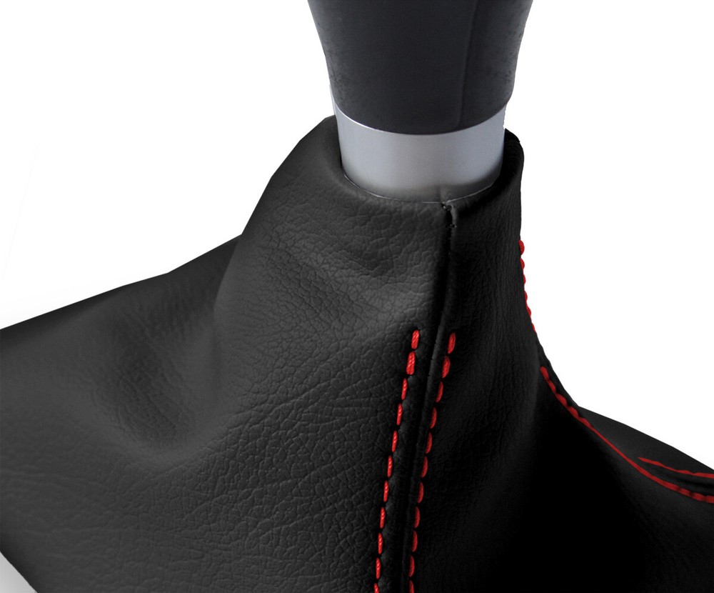 Manual Shift Boot Cover Leather for Toyota Celica 2000-2005 Red Stitch