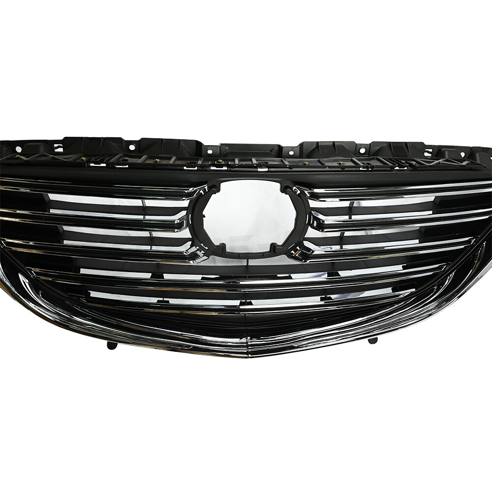 Plastic Black+Chrome TK49-50712 Front Upper Grille For 2016-2023 Mazda CX9