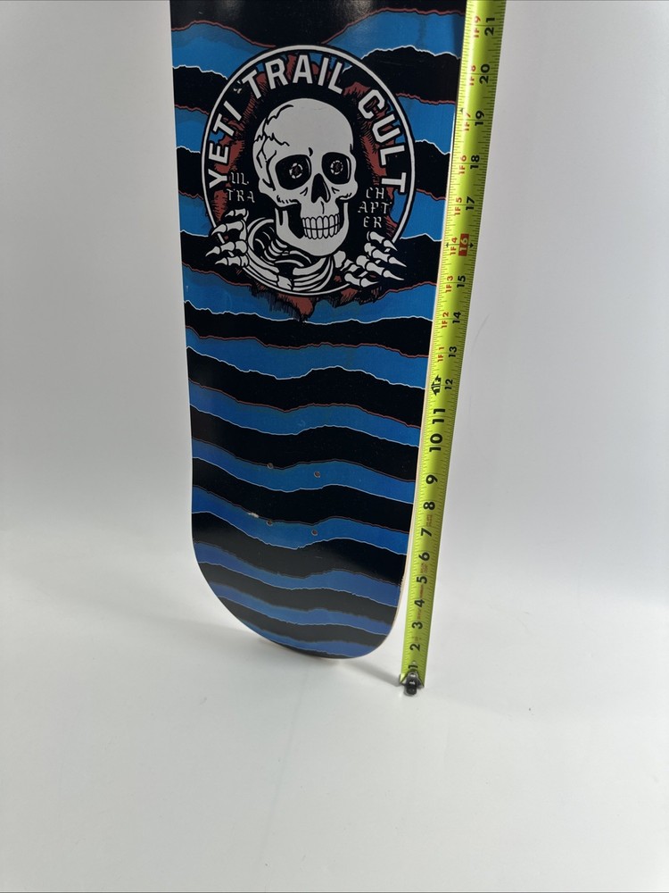 Yeti Skateboard Deck Only - Trail Cult Blue/black/multi