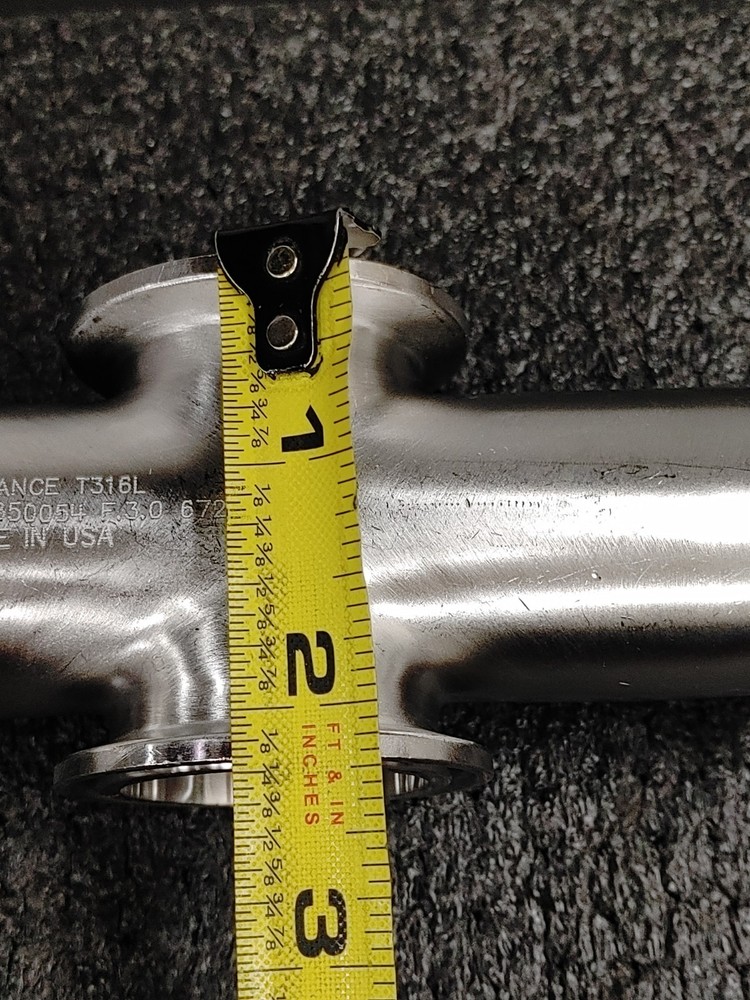 ADVANCE T316L SS Tri Clamp 4 Way Cross Fitting