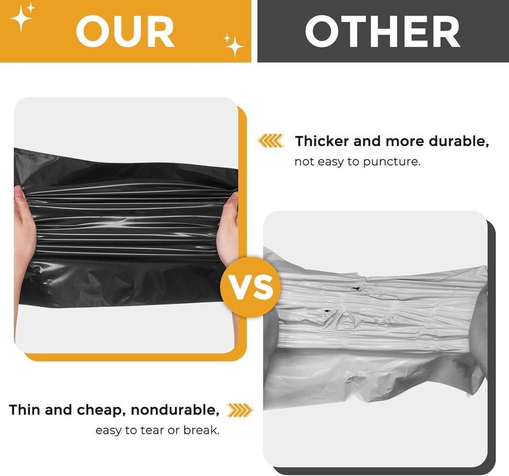 Clothing Shipping Envelopes 1000PC - Waterproof Poly Bags
