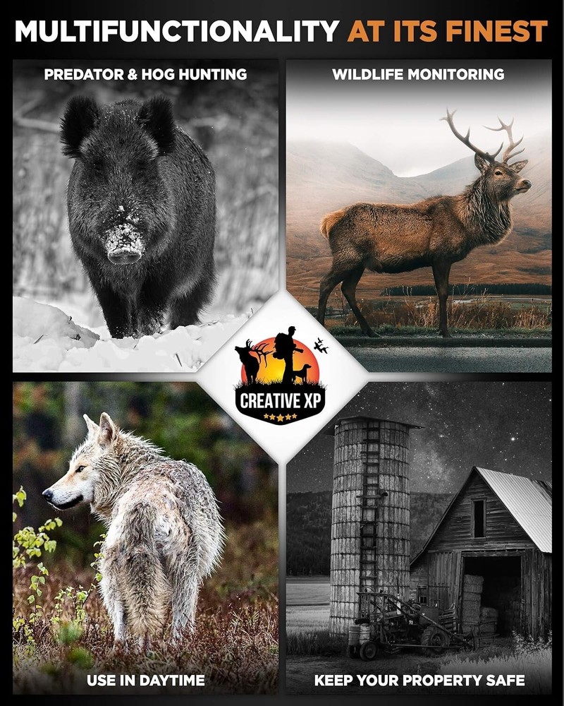 Night Vision Binoculars Pro - Digital Infrared Binoculars with 4" Screen and ...