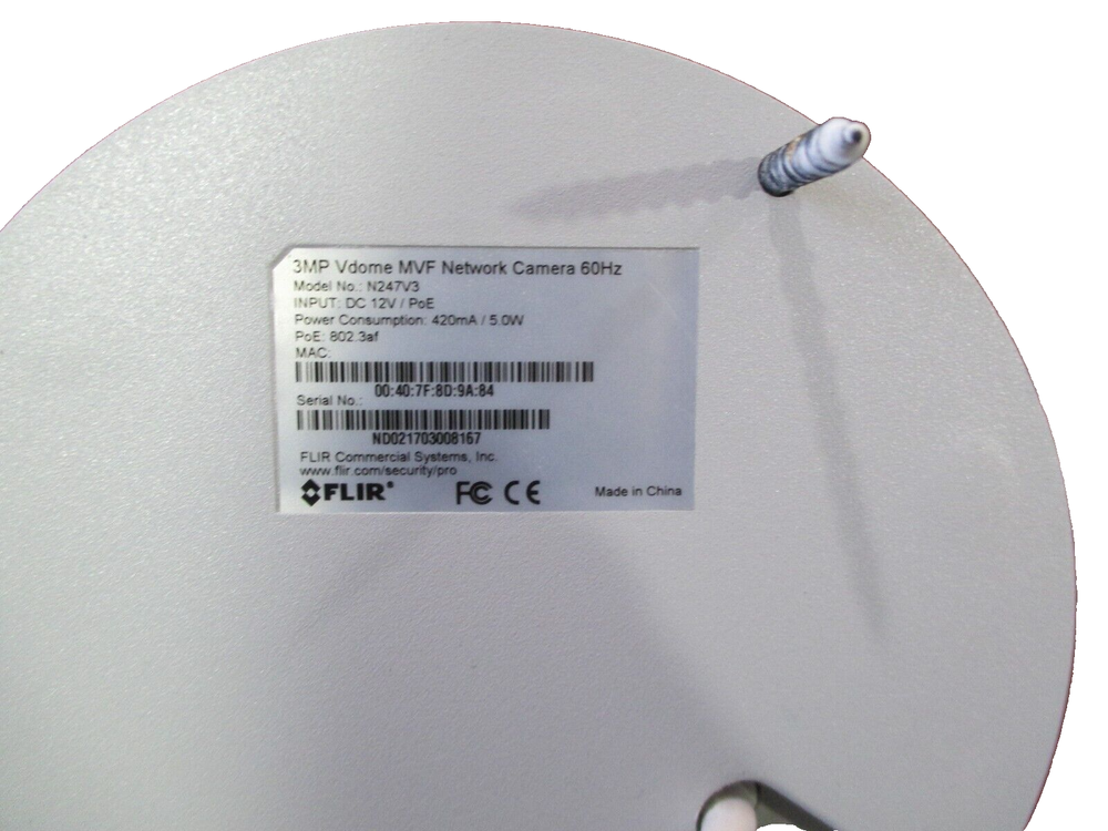 Flir 3MP Vdome N247V3