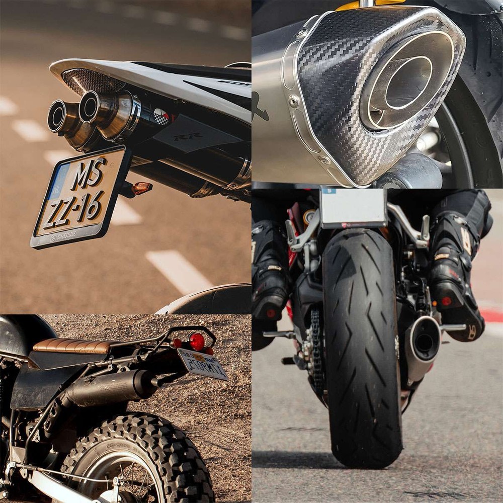2Pcs Universal Motorcycle Exhaust Pipe Muffler Insert Baffle DB Killer Silencer