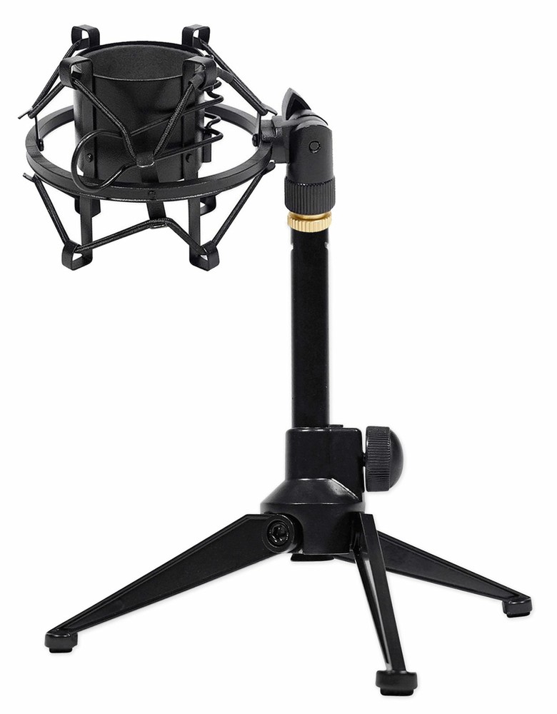 Rockville RDTS Adjustable Studio Desktop Tripod Microphone Stand+Shockmount