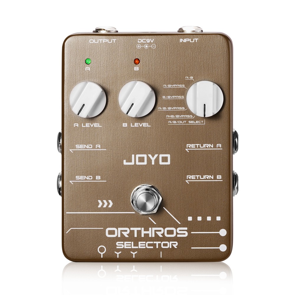 JOYO Line Selector Guitar Pedals 6 Mode Switch 2 Effect Loop for Electric Guitar