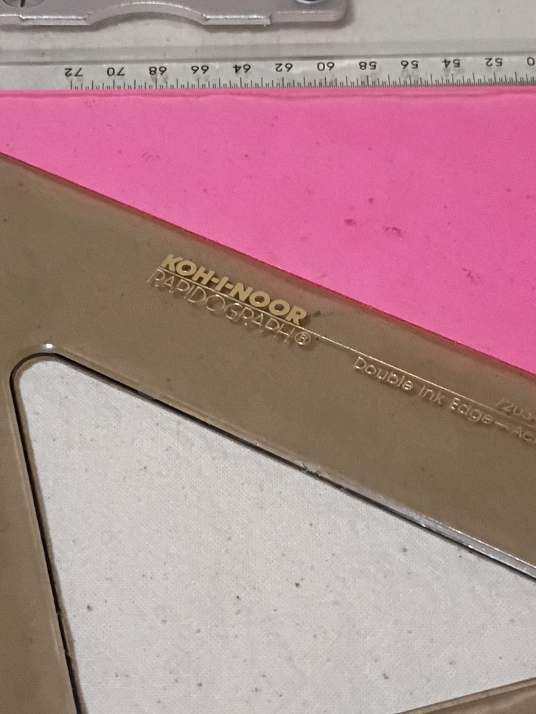 Lot Of Drafting Tools Squares B10