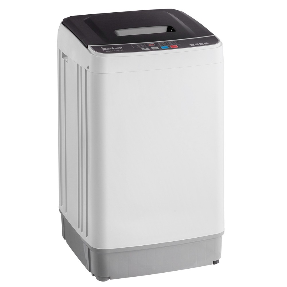 Full-Automatic Washing Machine Portable Compact Laundry Washer Spin w/Drain Pump