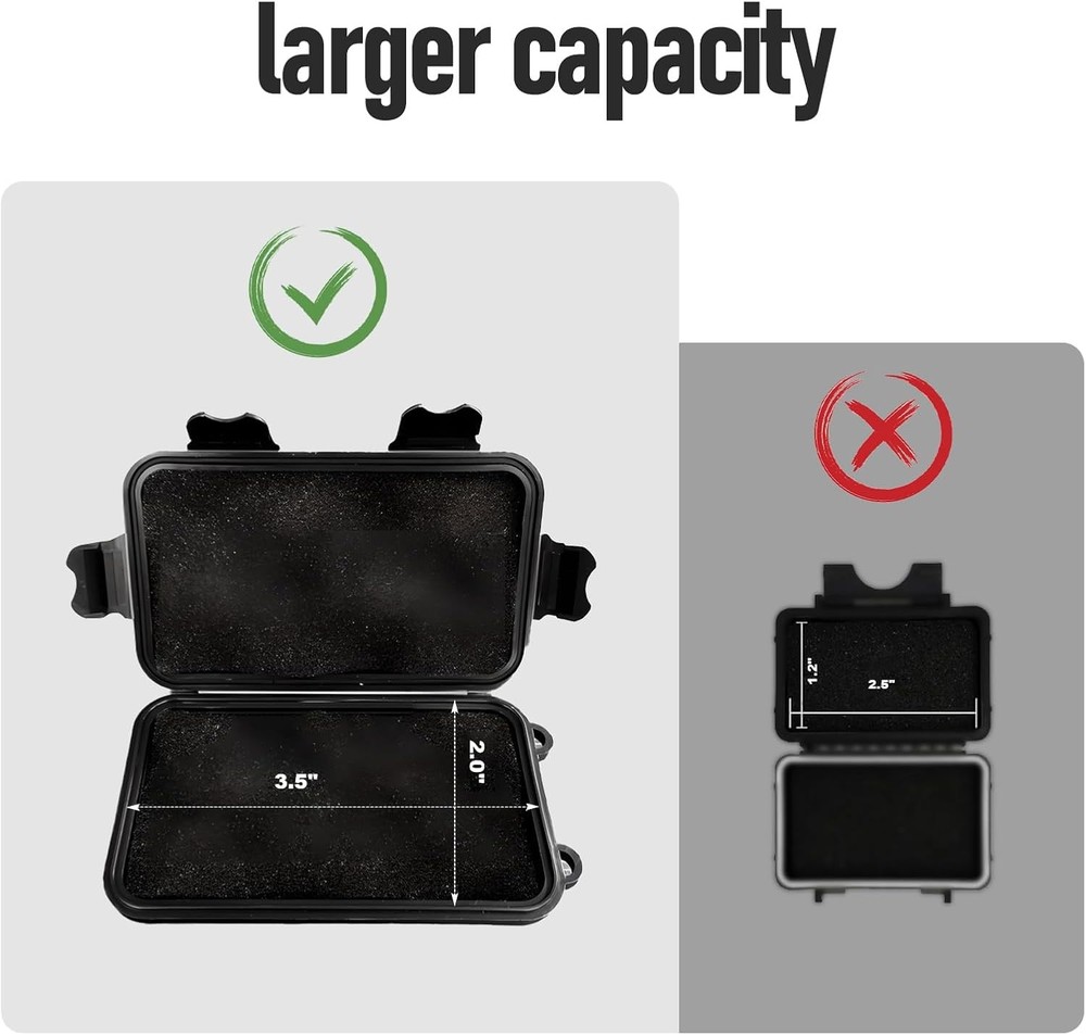 Magnetic Key Box,Magnet Holder Under car,Hide a Regular, Black