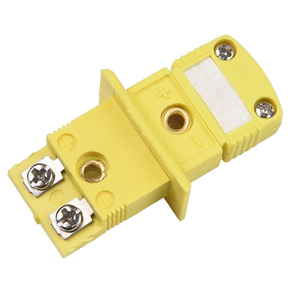 New Part Portable K Type Thermocouple Miniature Socket Yellow Panel Mount