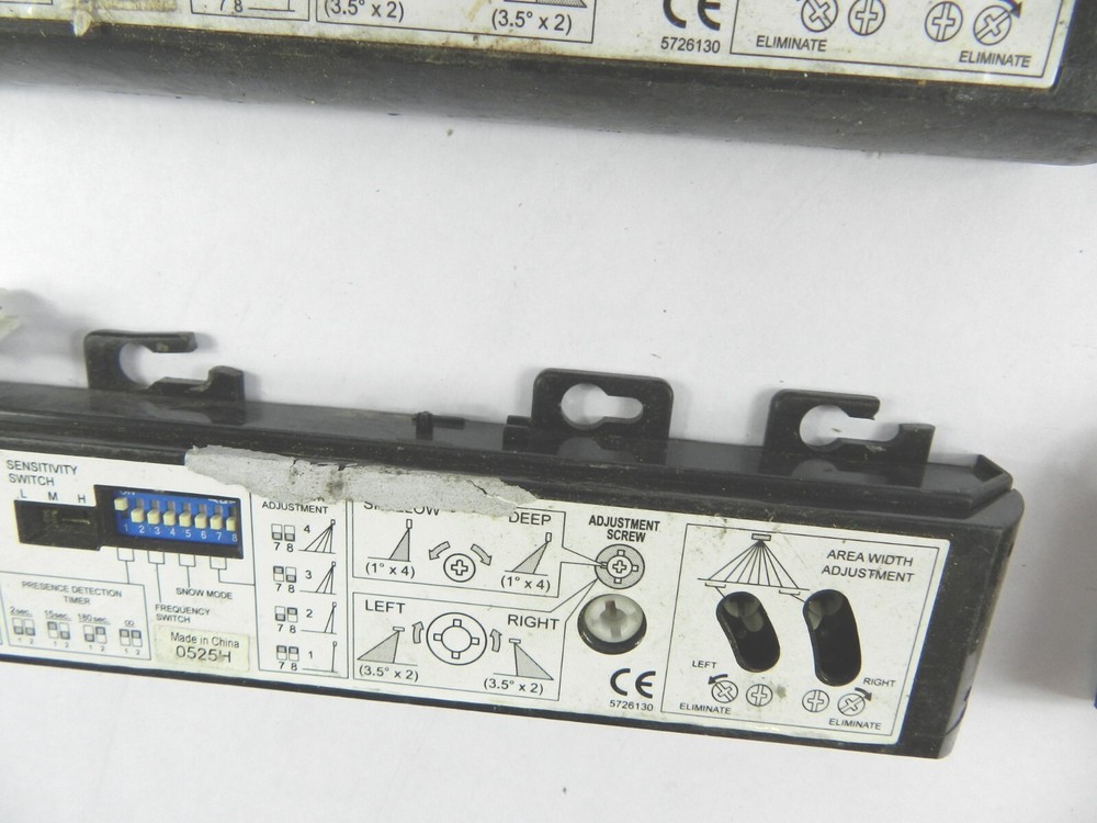 LOT (7) Optex Prosafe OA-203C Sliding Door Sensor Black E242