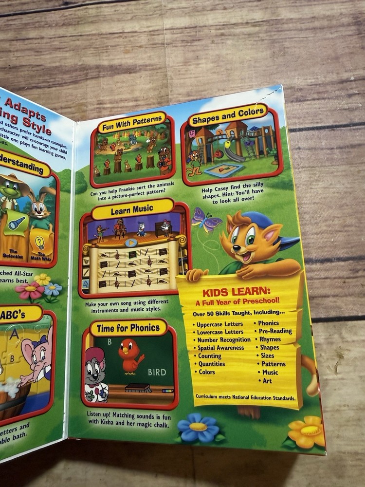 Jumpstart Advanced Preschool PC CD 2002 Vintage Boxed Version HTF W/ Insert Read
