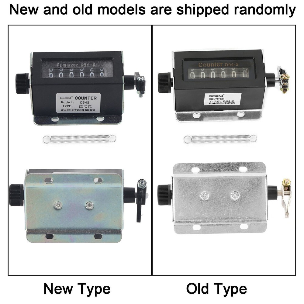 D94-S 6 Digit Resettable Mechanical Pulling Counter 0-999999